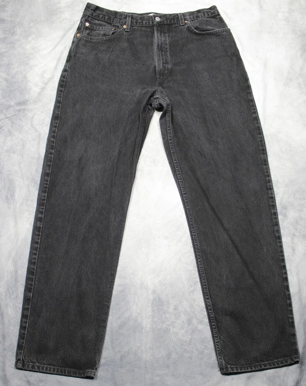 Levis 550 Jeans Mens 38x34 Black Denim Relaxed Fit Tapered Leg